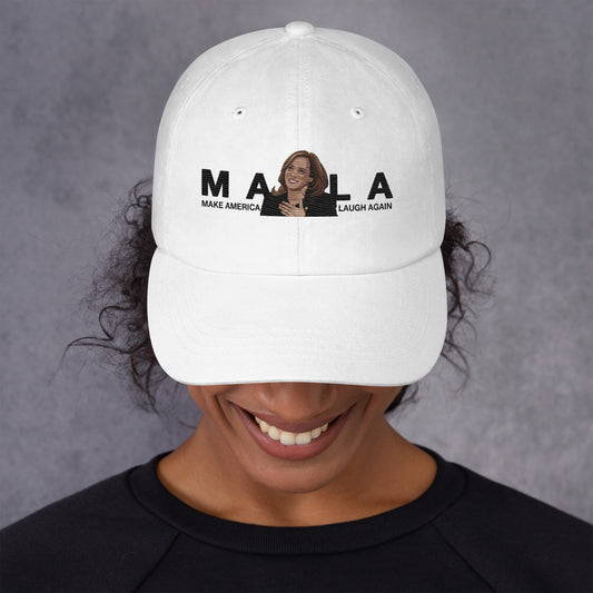 MALA: MAKE AMERICA LAUGH AGAIN PIC DAD HAT (BLACK)