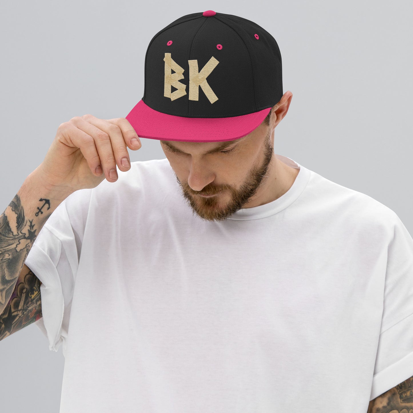 BK "MASK & TAPE" SNAPBACK HAT