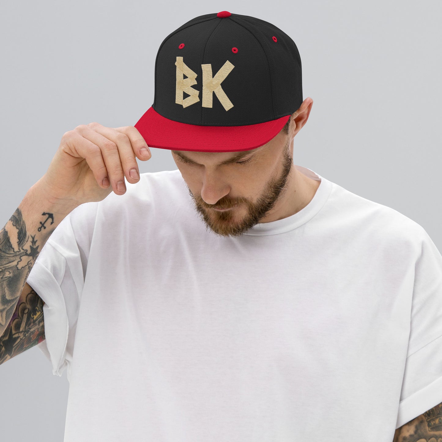 BK "MASK & TAPE" SNAPBACK HAT