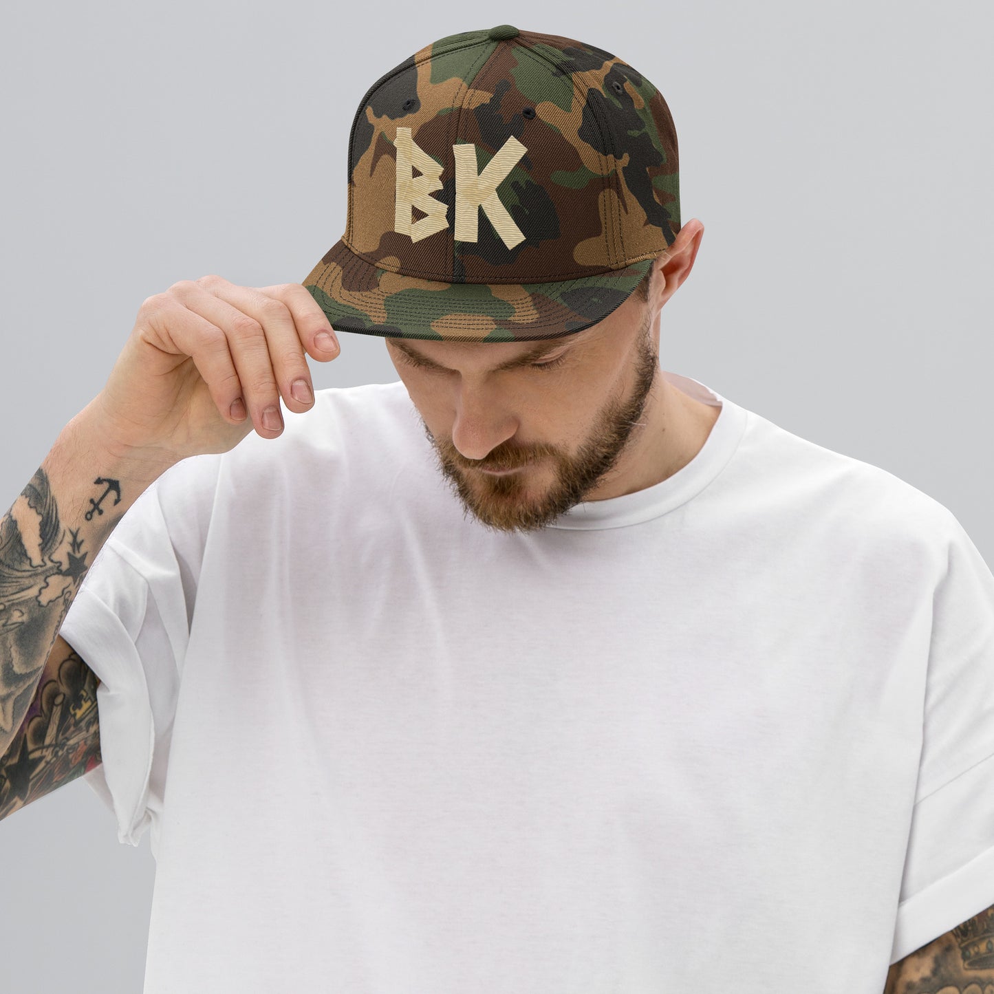 BK "MASK & TAPE" SNAPBACK HAT