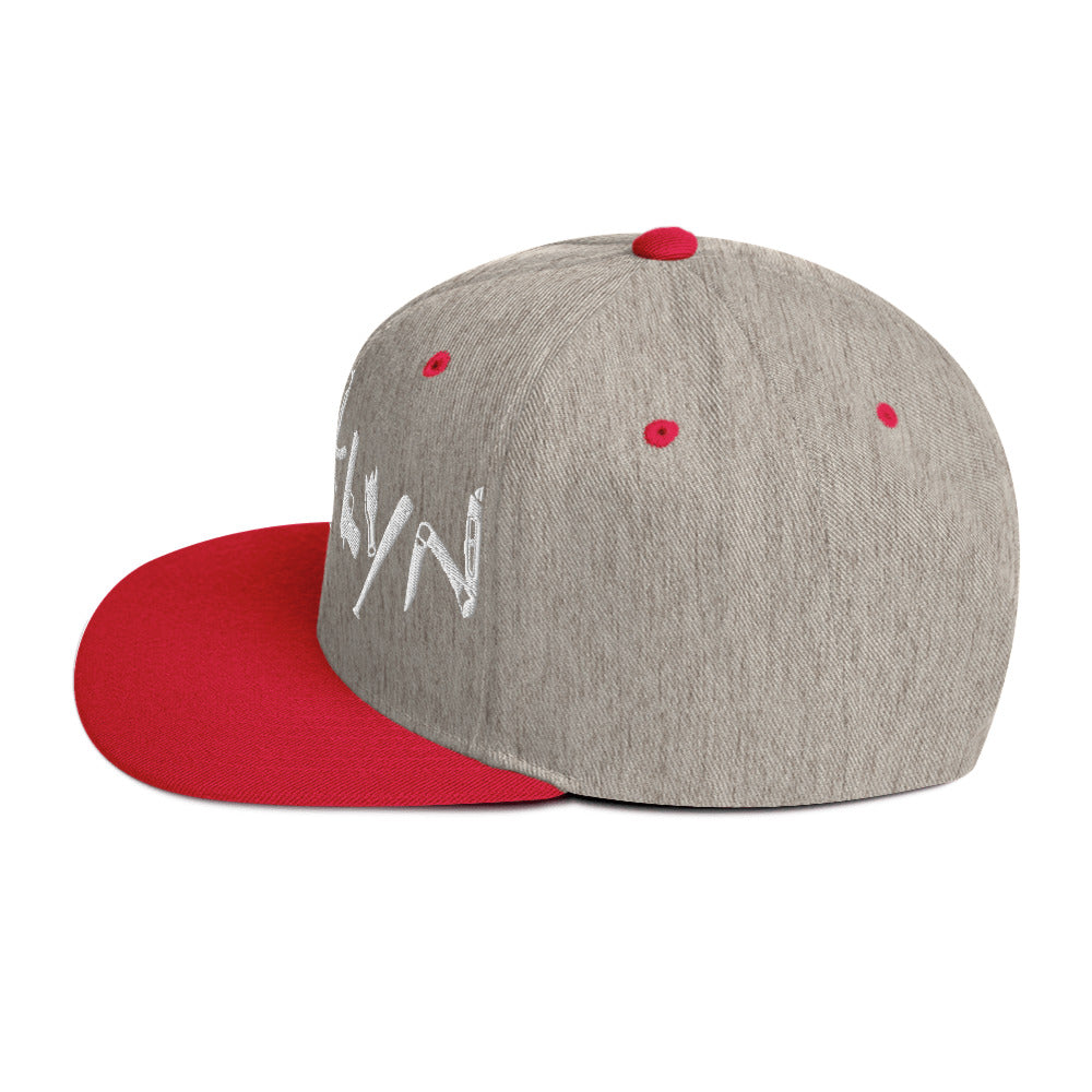 BROOKLYN ANARCHY SNAPBACK HAT (WHITE)