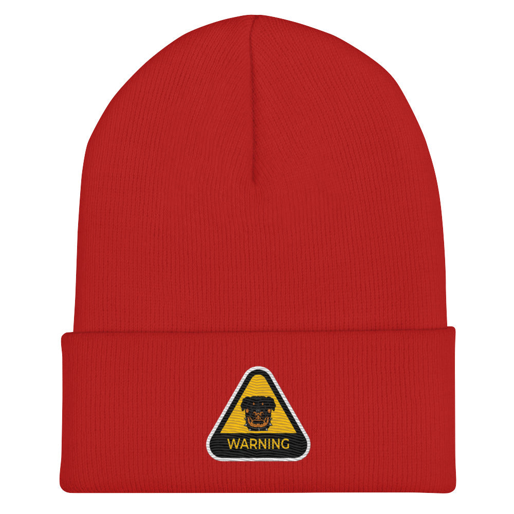 HLR WARNING BADGE CUFFED BEANIE