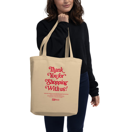 THANK YOU FOR SHOPPING WITH US ECO TOTE BAG