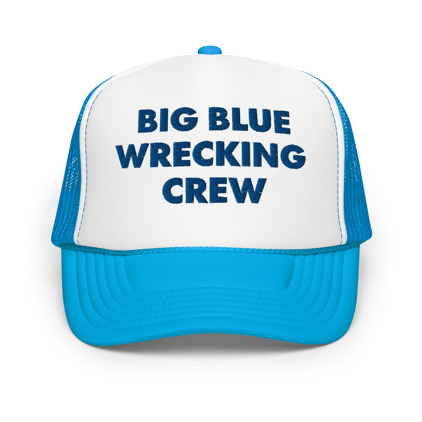 BIG BLUE WRECKING CREW FOAM TRUCKER HAT