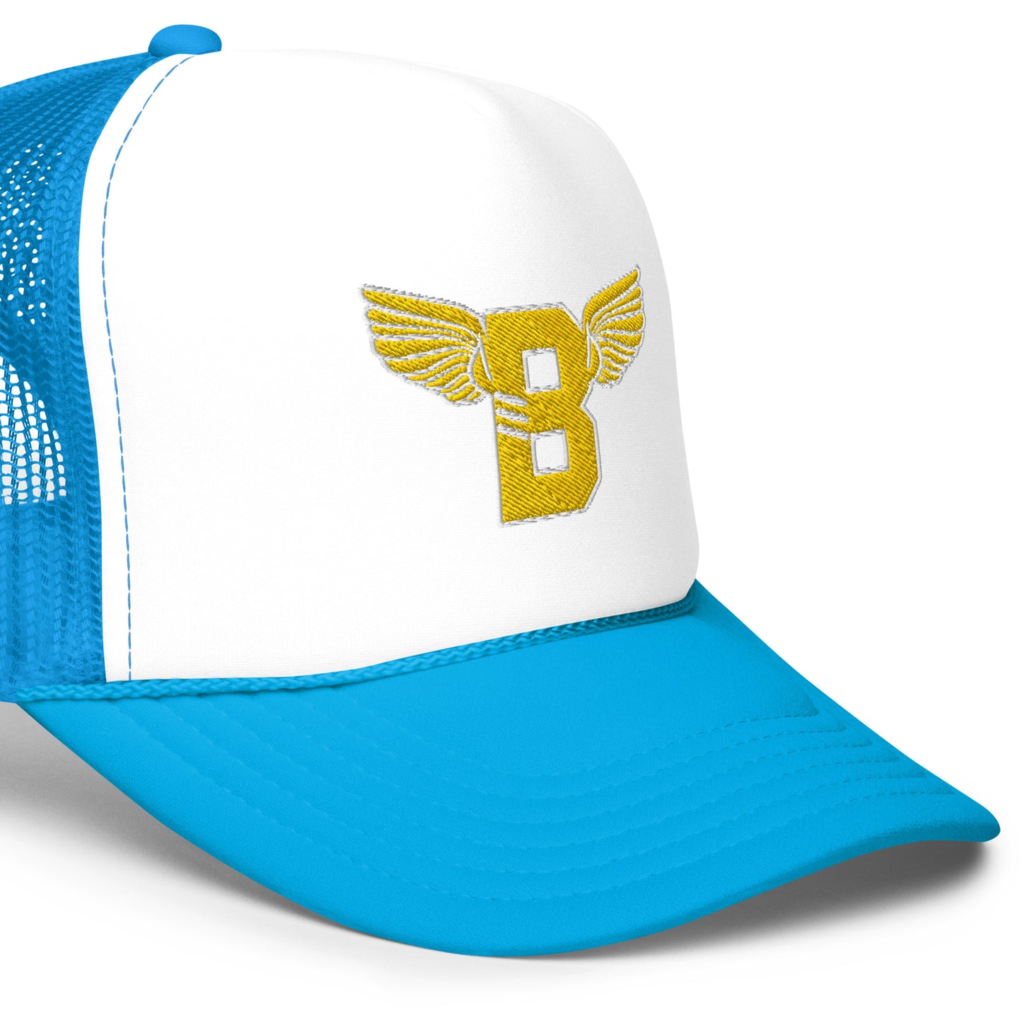 "B" IS FOR BROOKLYN - B-WING FOAM TRUCKER HAT (GOLD STITCH)