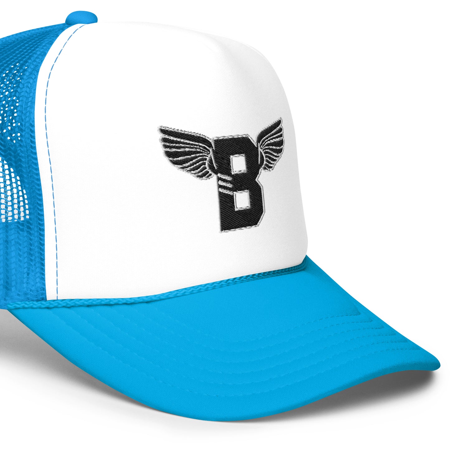 "B" IS FOR BROOKLYN - B-WING FOAM TRUCKER HAT (BLACK STITCH)