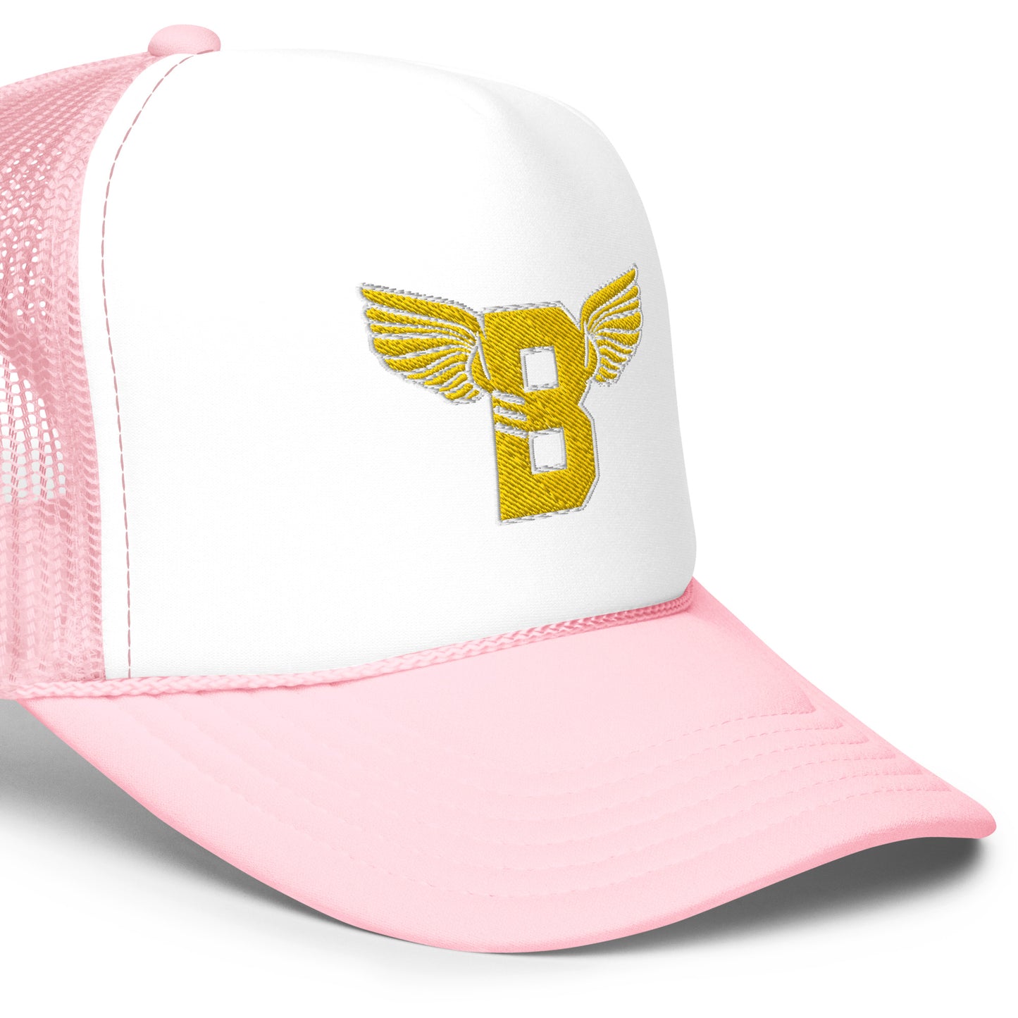 "B" IS FOR BROOKLYN - B-WING FOAM TRUCKER HAT (GOLD STITCH)