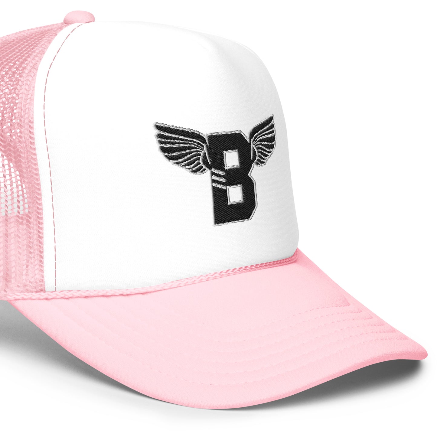 "B" IS FOR BROOKLYN - B-WING FOAM TRUCKER HAT (BLACK STITCH)