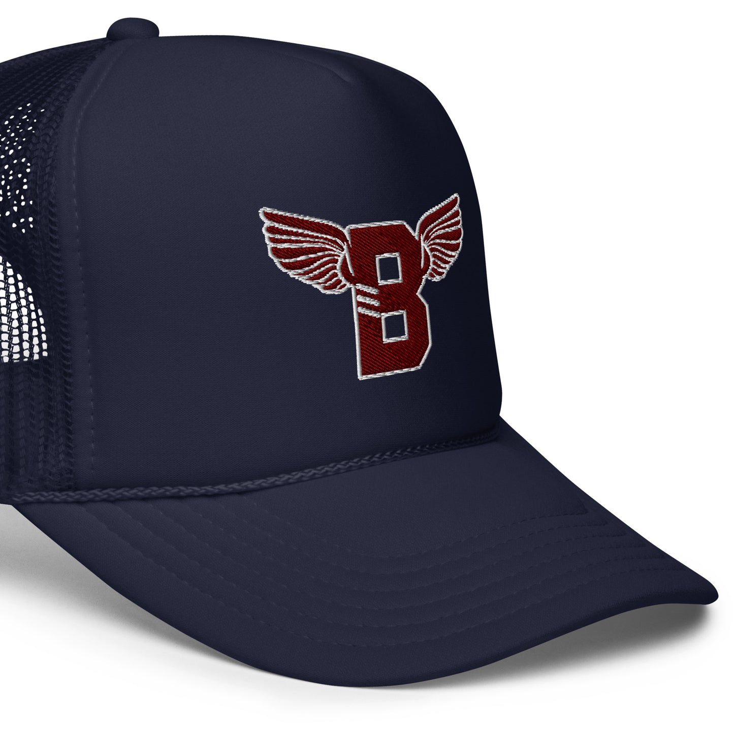 "B" IS FOR BROOKLYN - B-WING FOAM TRUCKER HAT (MAROON STITCH)