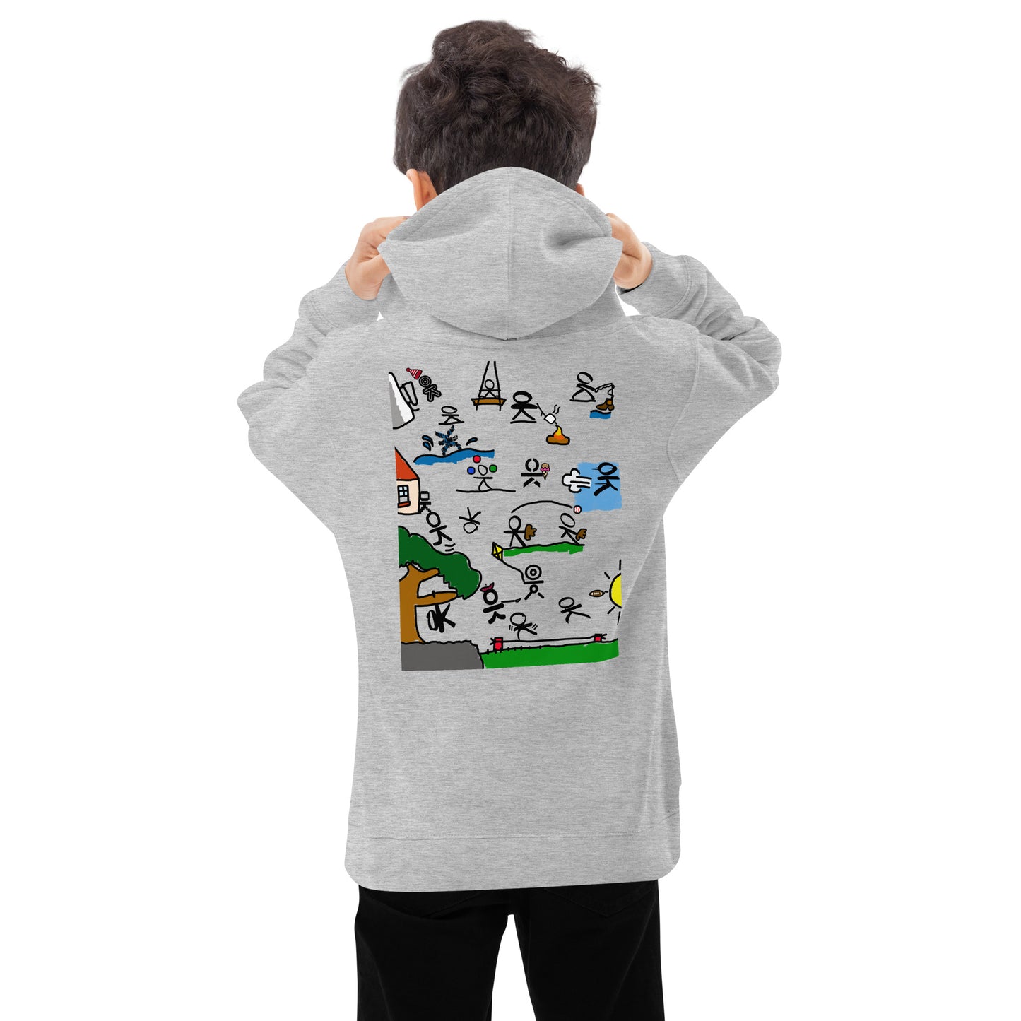 "OK" PEOPLE KIDS FLEECE HOODIE