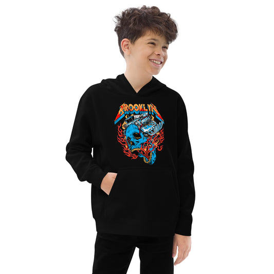 BABY BKRX - BROOKLYN MOTOR SKULL KIDS FLEECE HOODIE