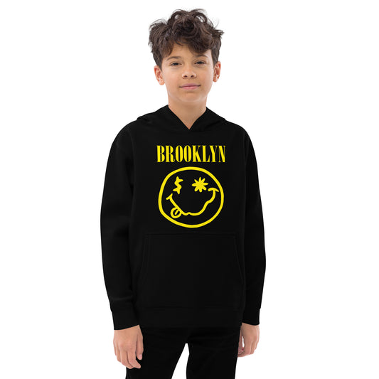 BABY BKRX - BROOKLYN "SMILEY" FACE KIDS FLEECE HOODIE