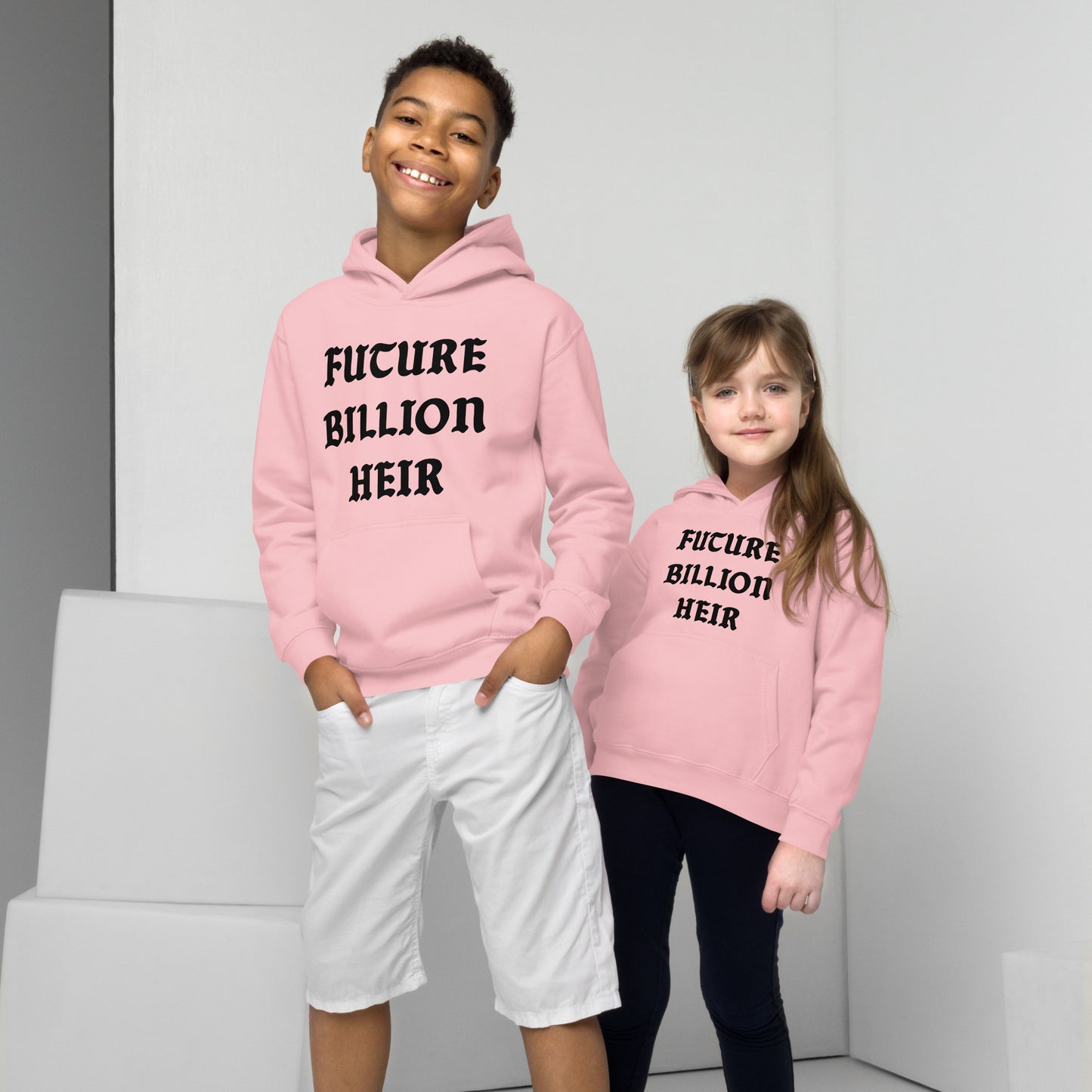 FUTURE BILLION HEIR KIDS HOODIE (BLACK PRINT)