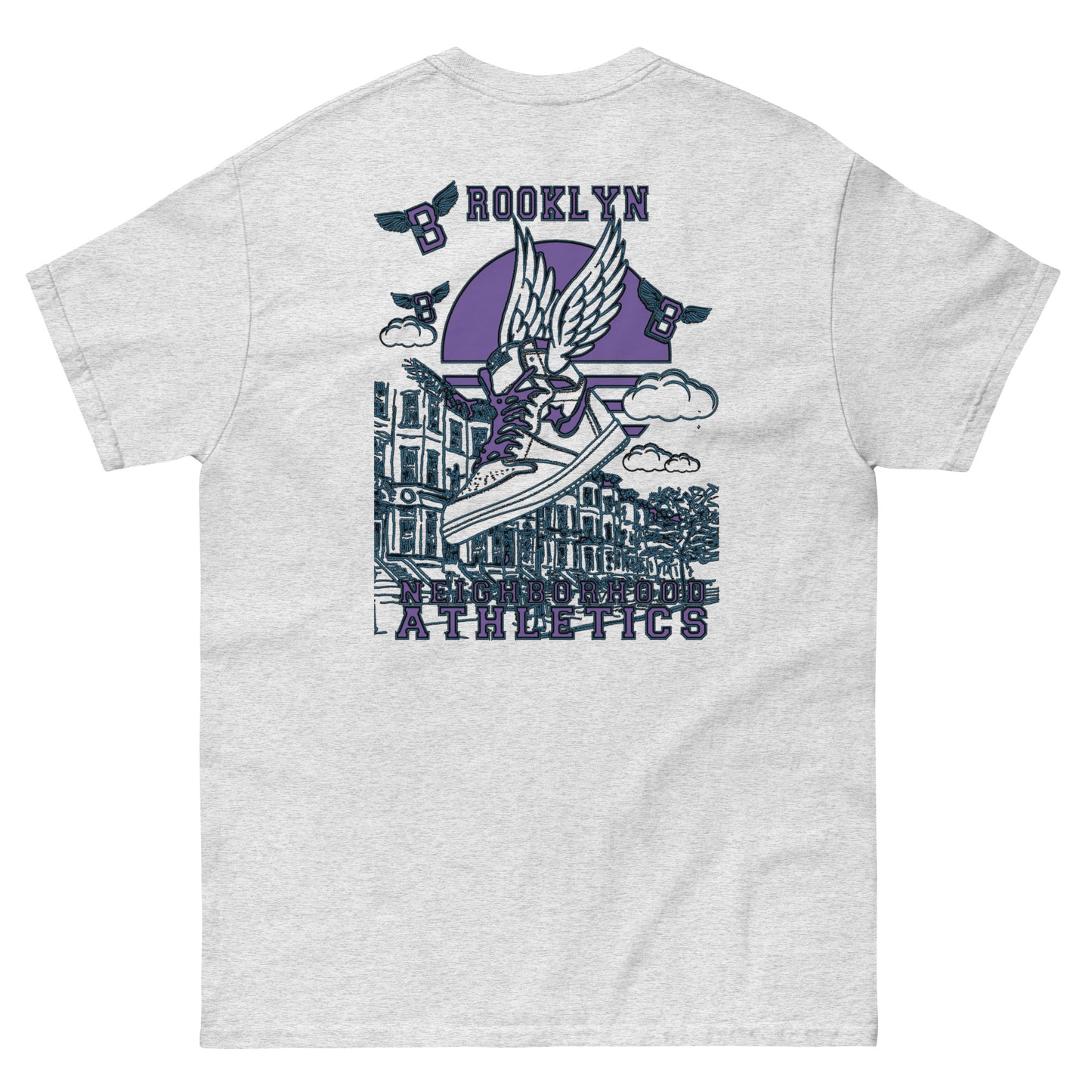 B-WING - NEIGHBORHOOD ATHLETICS CLASSIC TEE (PURPLE/BLACK)