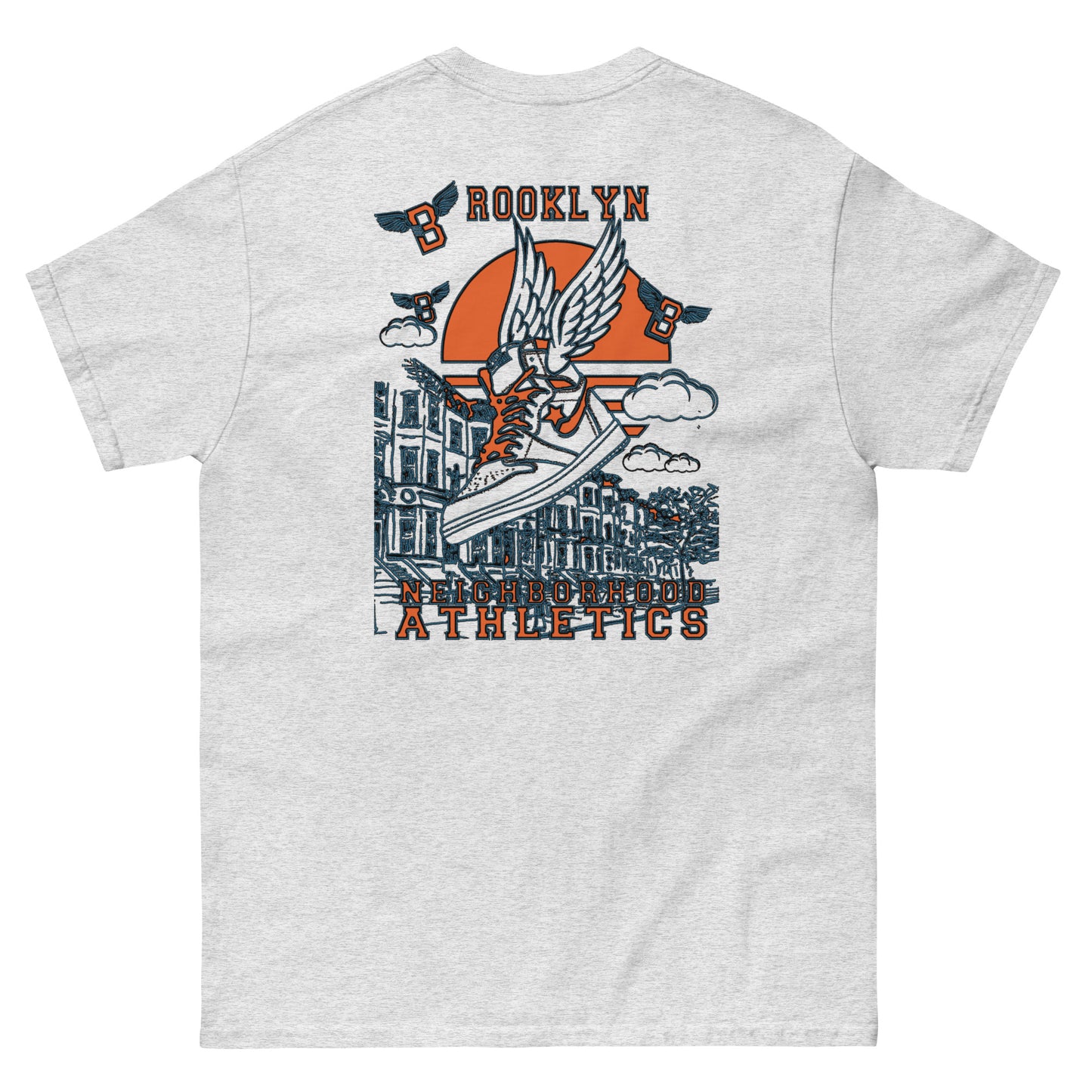 B-WING - NEIGHBORHOOD ATHLETICS CLASSIC TEE (ORANGE/NAVY)