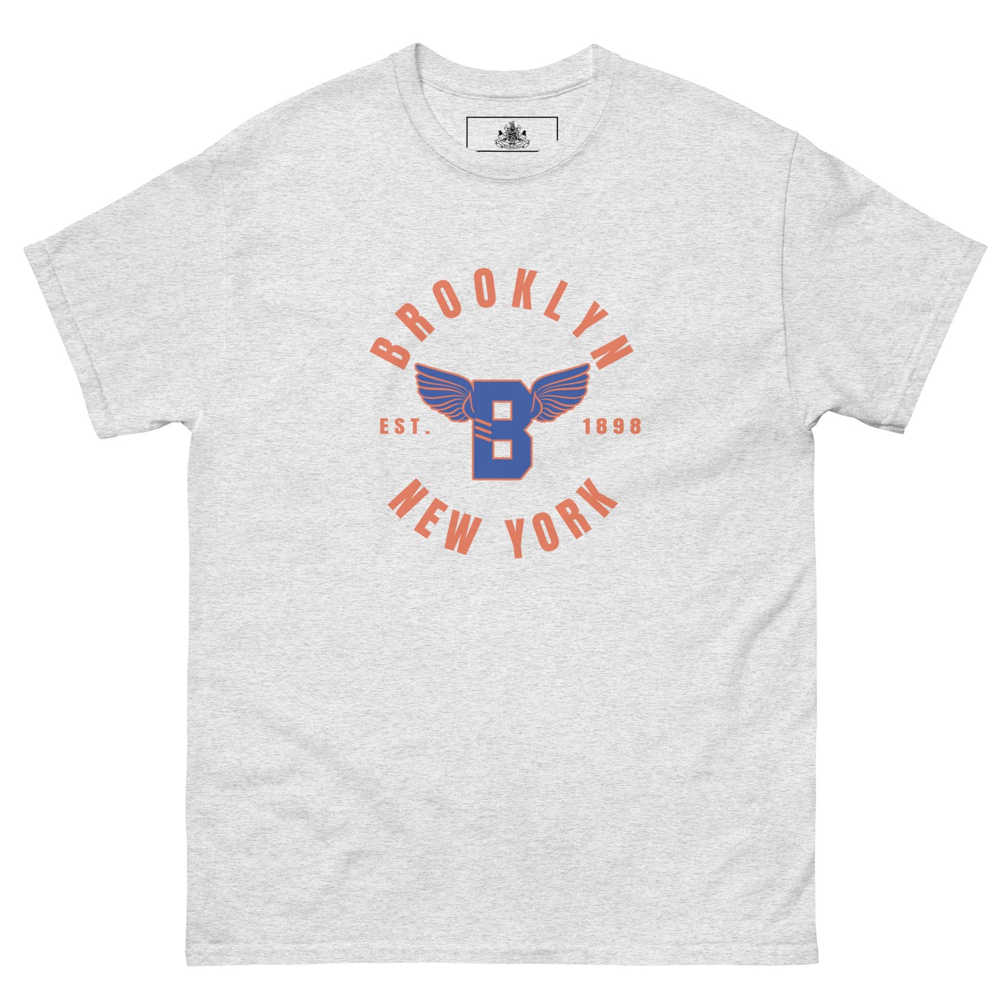 B-WING - BKNY EST. 1898 MENS CLASSIC TEE (BLUE & ORANGE)