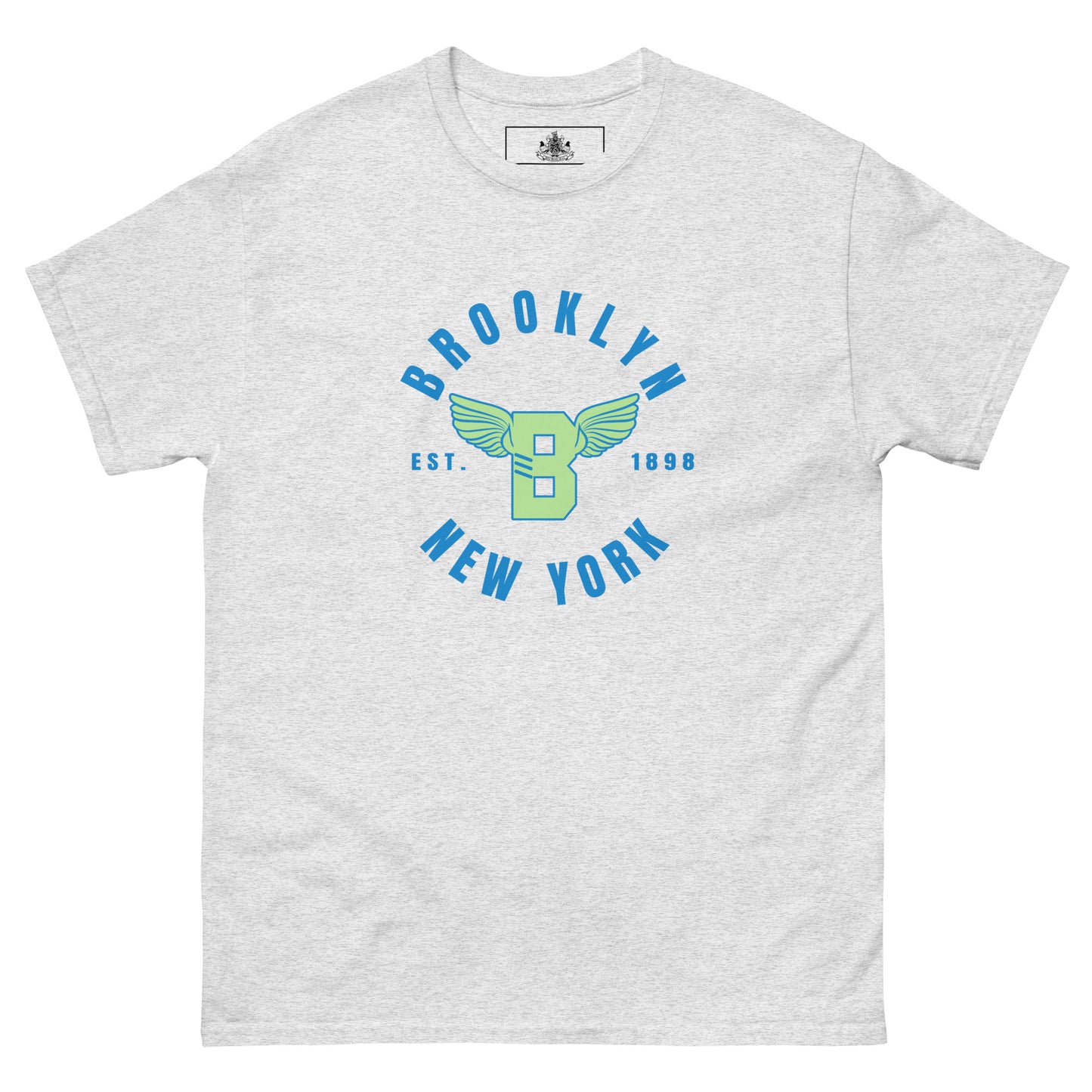 B-WING - BKNY EST. 1898 MENS CLASSIC TEE (MINT & BLUE)