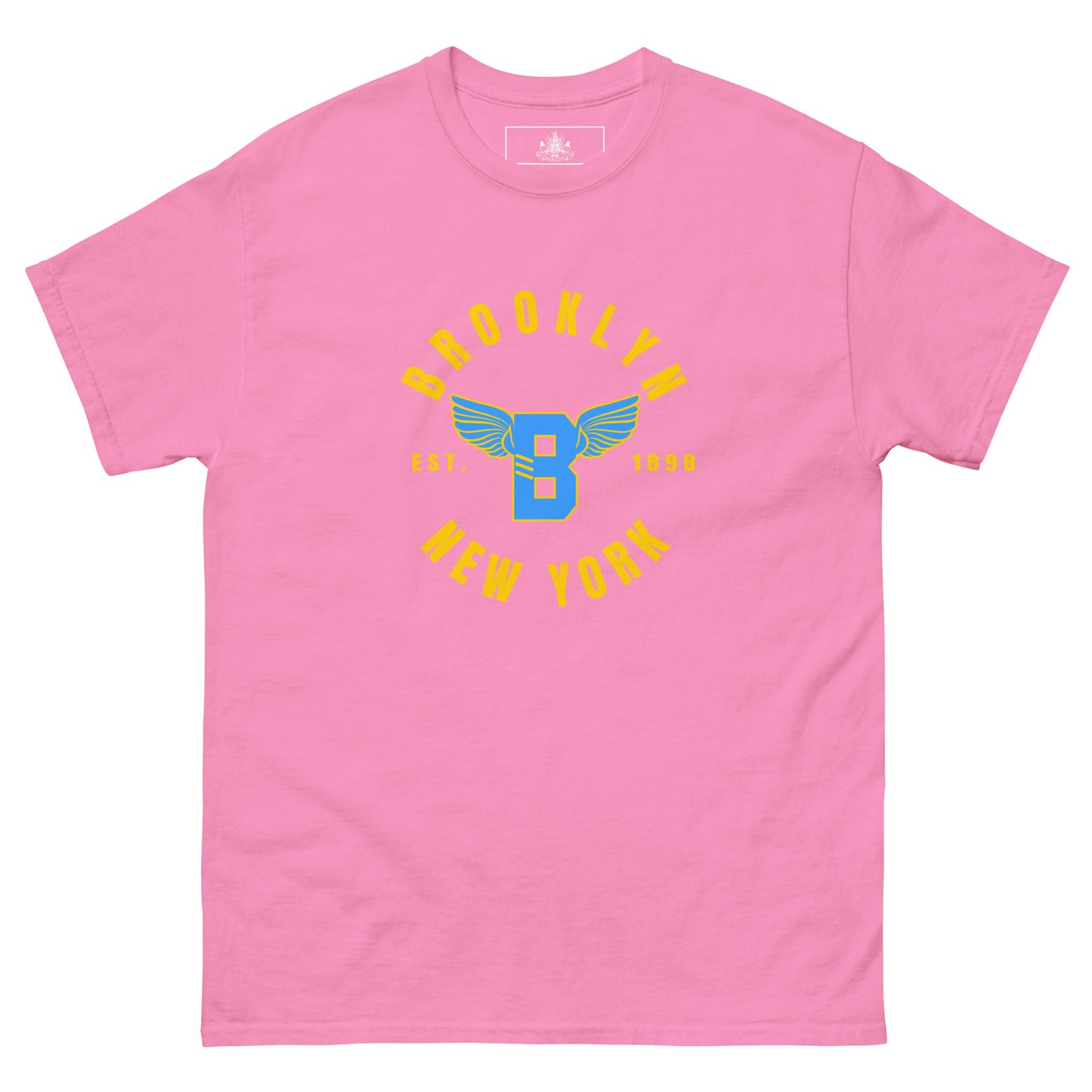 B-WING - BKNY EST. 1898 MENS CLASSIC TEE (GOLD & VIVID BLUE)