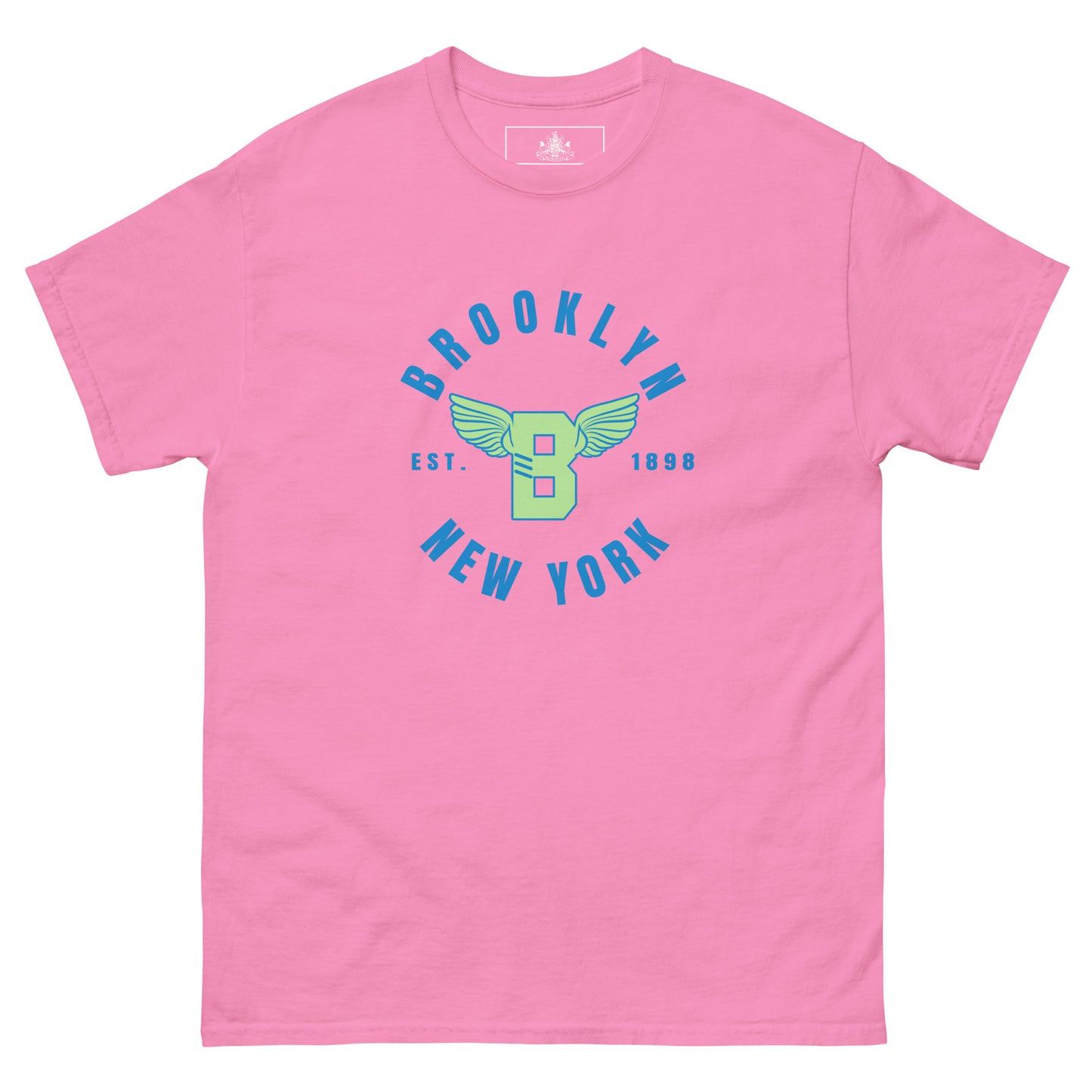 B-WING - BKNY EST. 1898 MENS CLASSIC TEE (MINT & BLUE)