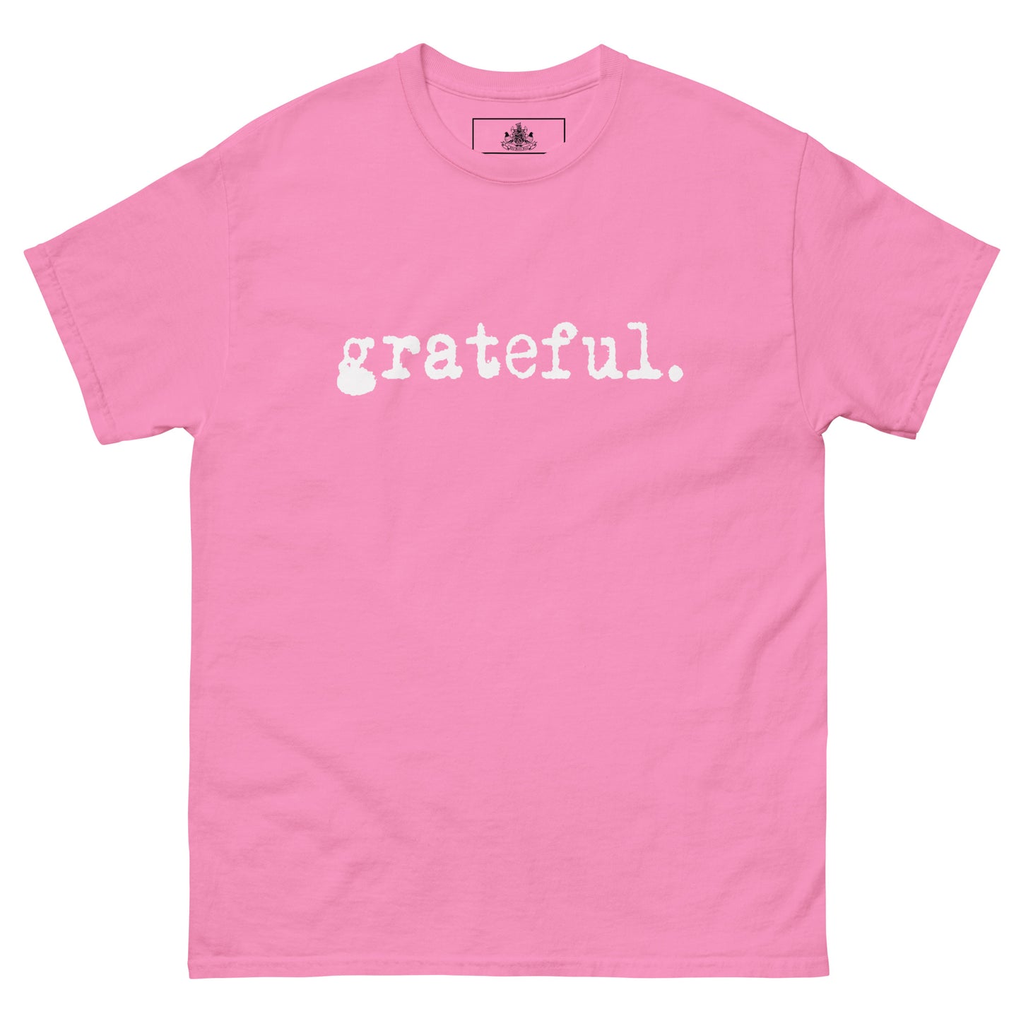 GRATEFUL MENS CLASSIC TEE (WHITE)