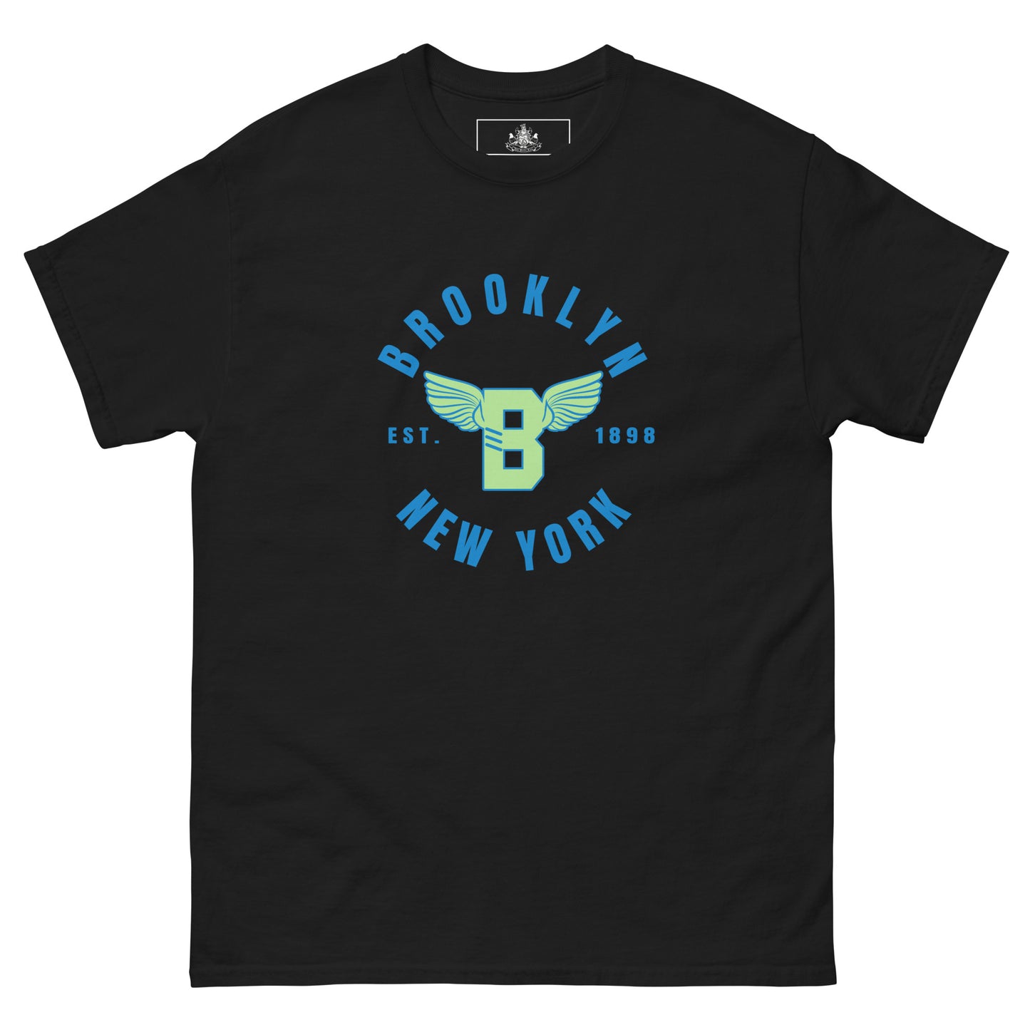 B-WING - BKNY EST. 1898 MENS CLASSIC TEE (MINT & BLUE)