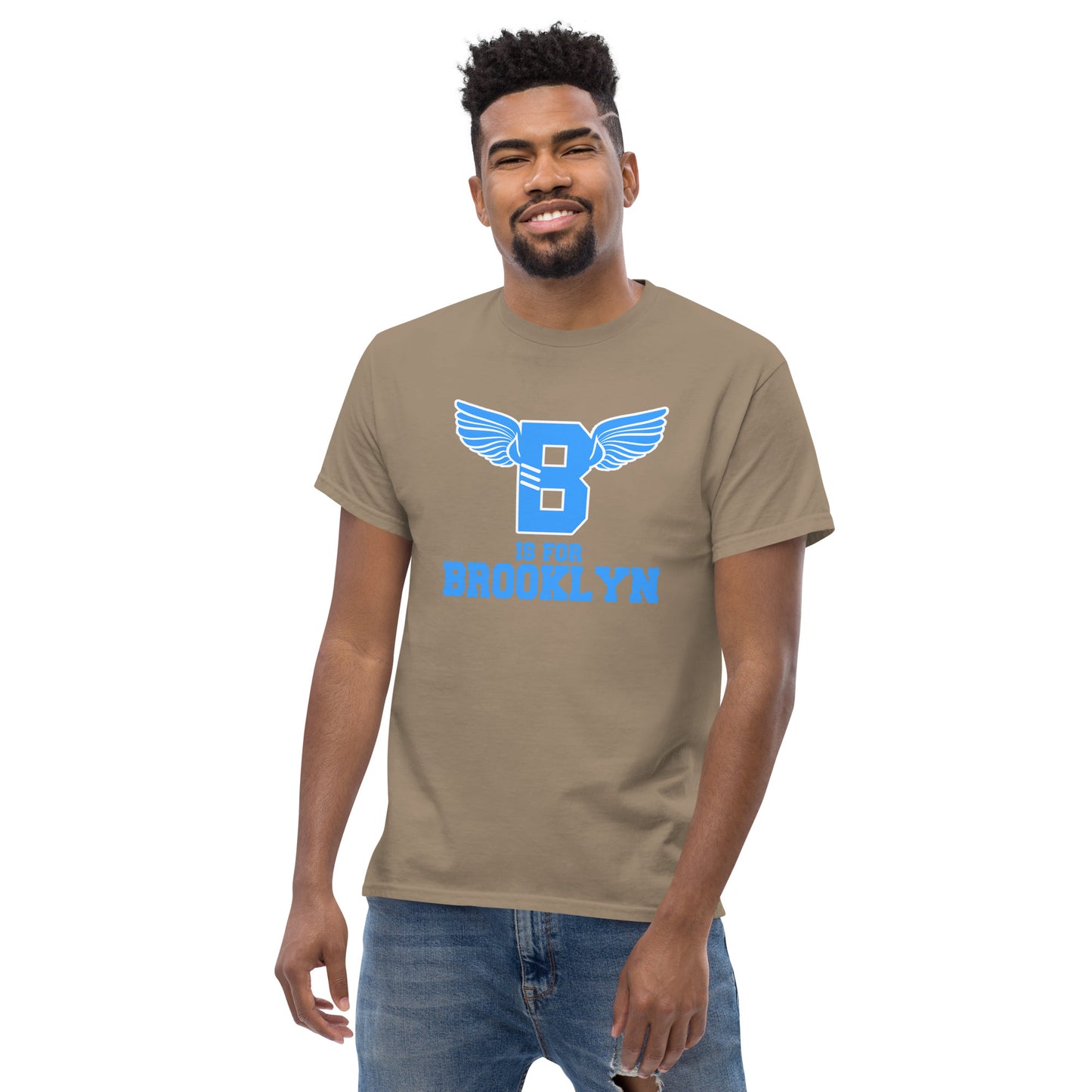 "B" IS FOR BROOKLYN - B-WING CLASSIC TEE (VIVID BLUE)