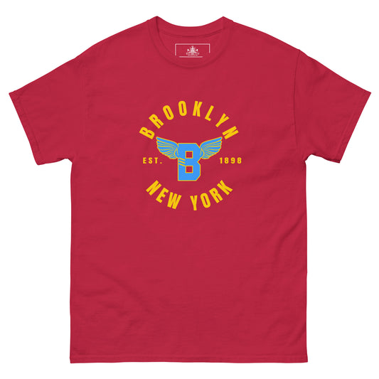 B-WING - BKNY EST. 1898 MENS CLASSIC TEE (GOLD & VIVID BLUE)