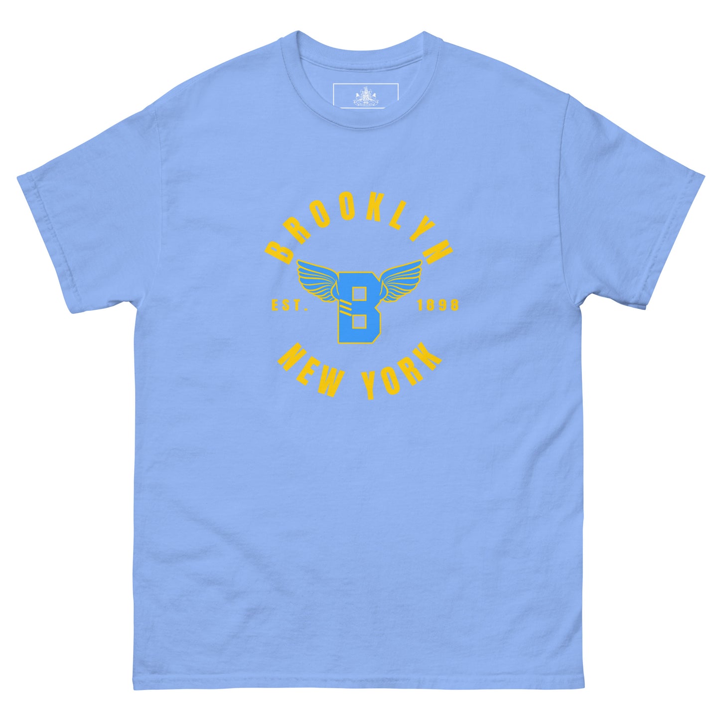 B-WING - BKNY EST. 1898 MENS CLASSIC TEE (GOLD & VIVID BLUE)