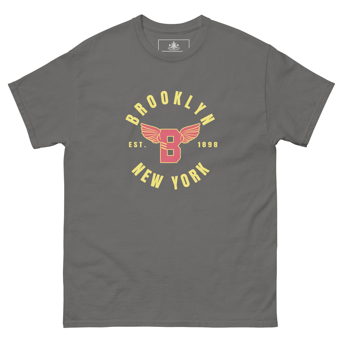 B-WING - BKNY EST. 1898 MENS CLASSIC TEE (PINK & YELLOW)