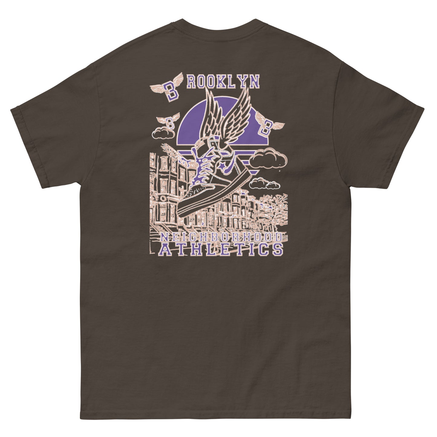 B-WING - NEIGHBORHOOD ATHLETICS CLASSIC TEE (PURPLE/WHITE)