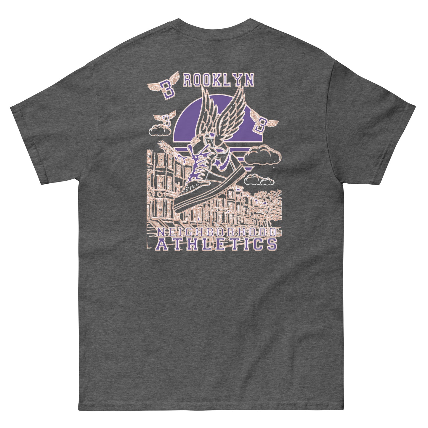 B-WING - NEIGHBORHOOD ATHLETICS CLASSIC TEE (PURPLE/WHITE)