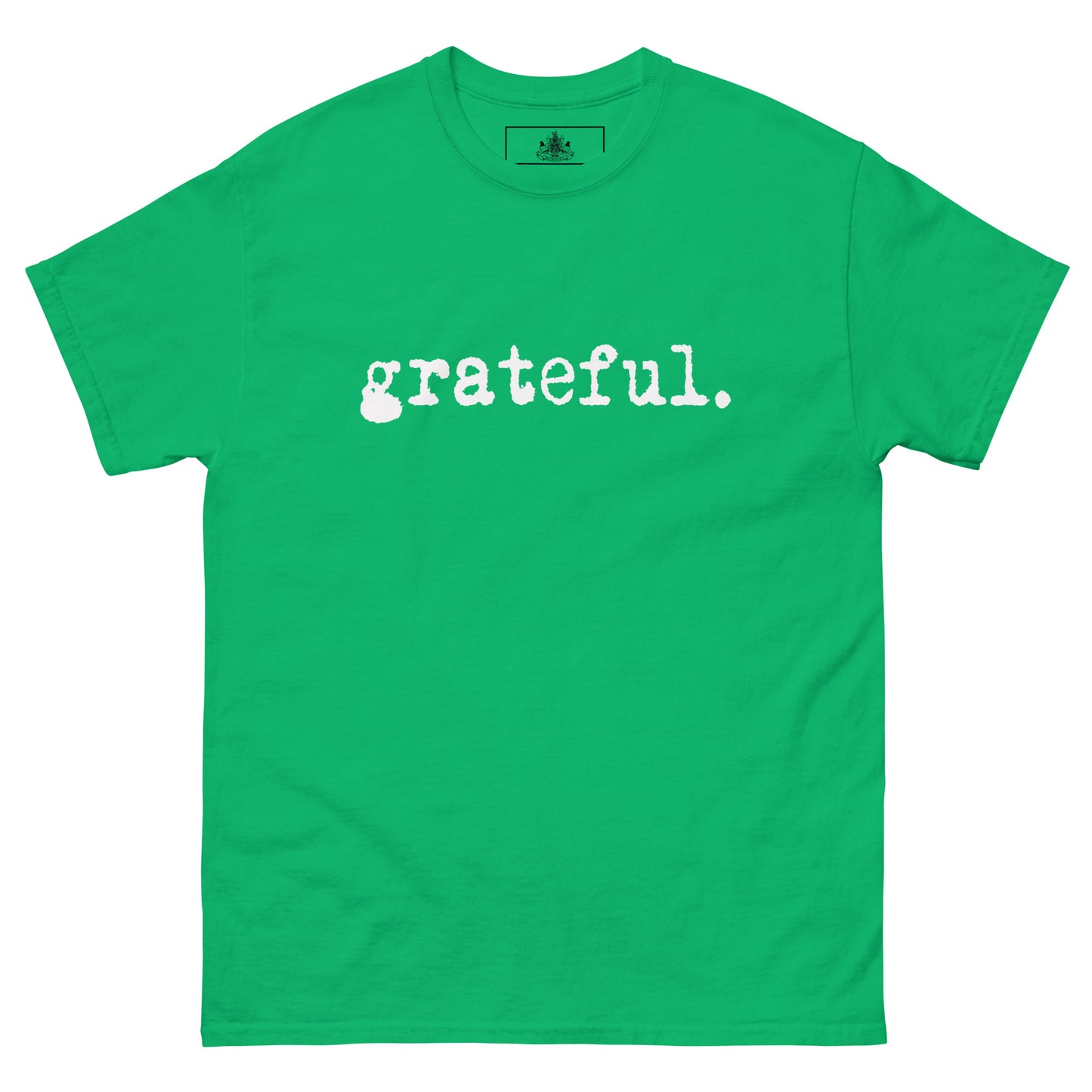 GRATEFUL MENS CLASSIC TEE (WHITE)