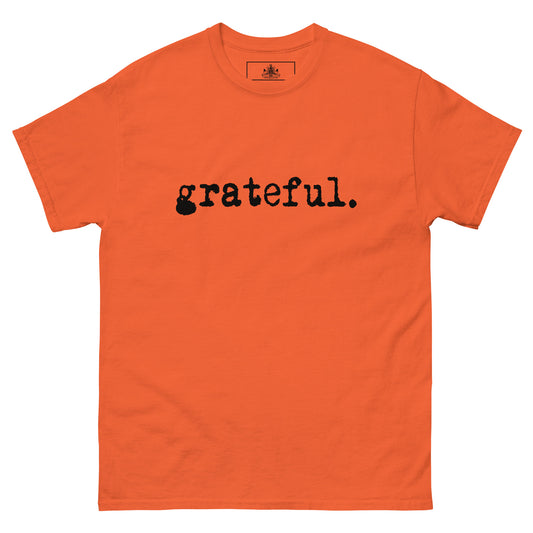 GRATEFUL MENS CLASSIC TEE (BLACK)