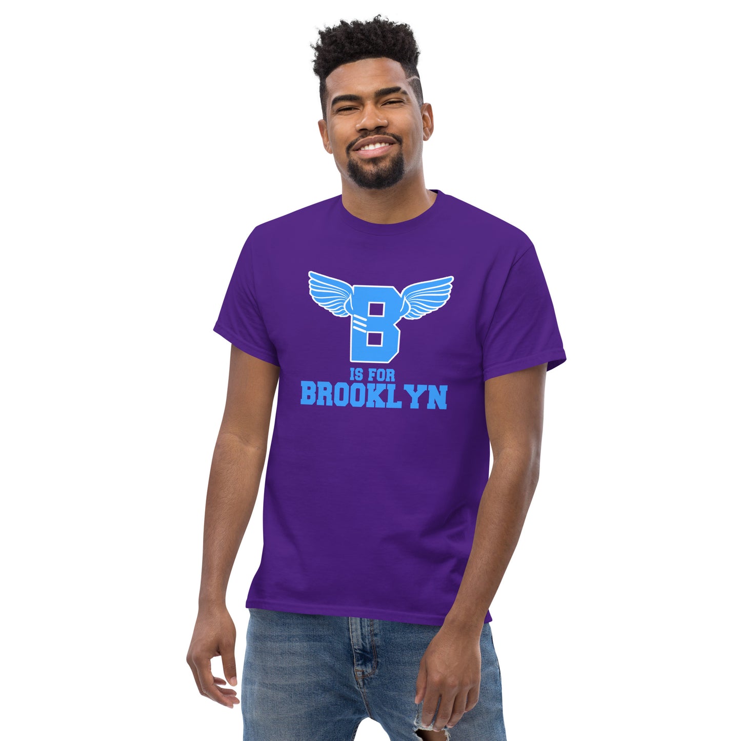 "B" IS FOR BROOKLYN - B-WING CLASSIC TEE (VIVID BLUE)