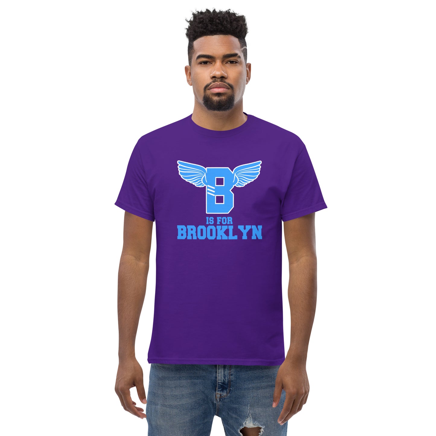 "B" IS FOR BROOKLYN - B-WING CLASSIC TEE (VIVID BLUE)