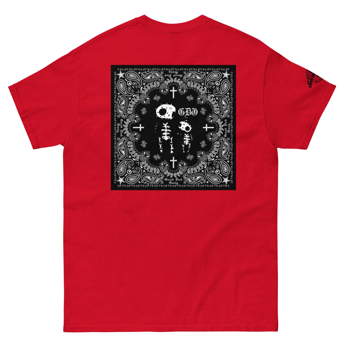 GOOD DAD GANG BANDANA MENs CLASSIC TEE (BLACK)