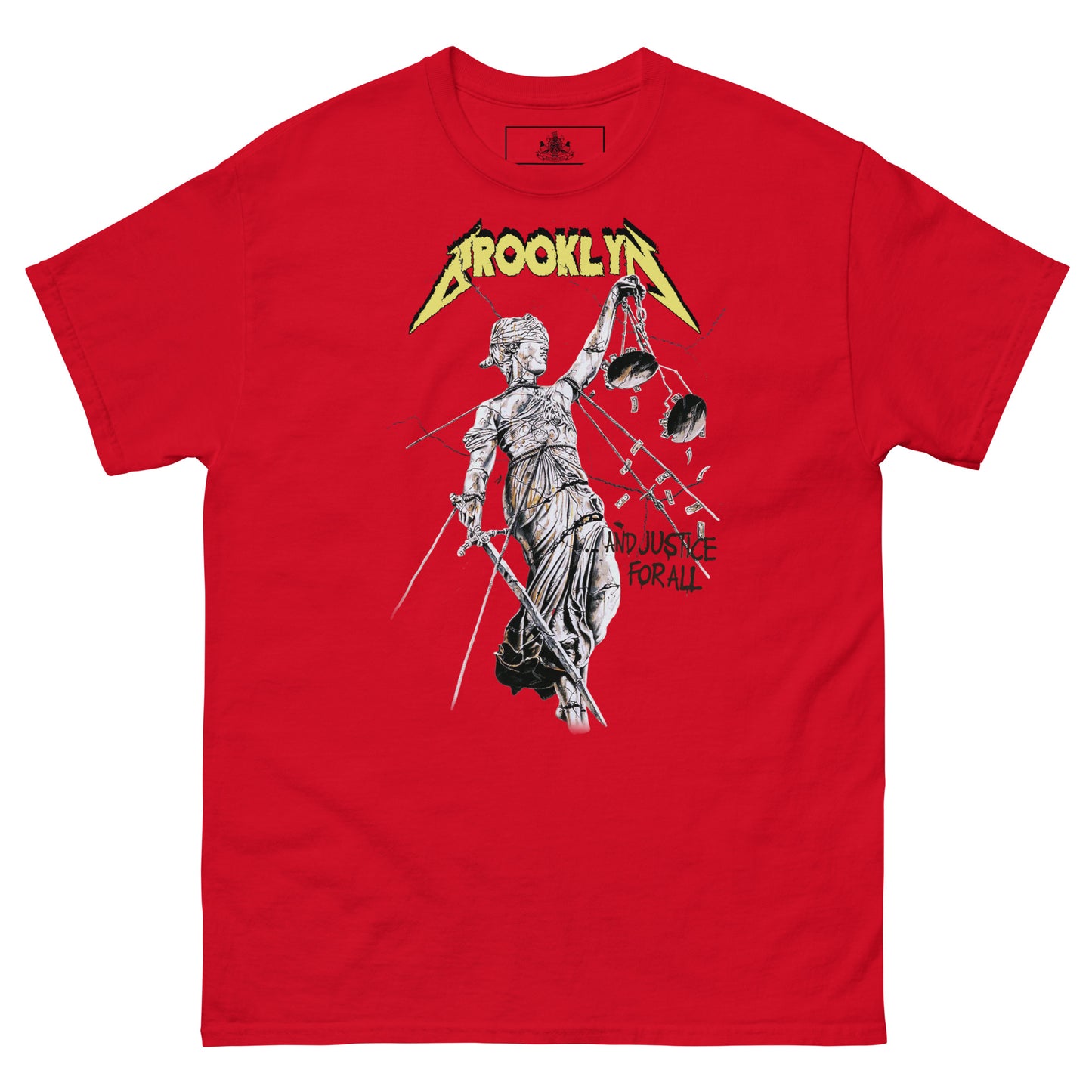 BK ROX - AND JUSTICE FOR ALL MENS CLASSIC TEE