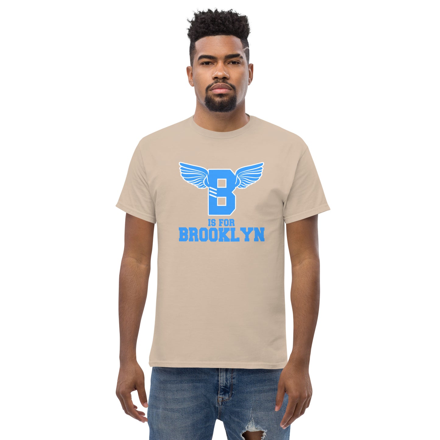 "B" IS FOR BROOKLYN - B-WING CLASSIC TEE (VIVID BLUE)