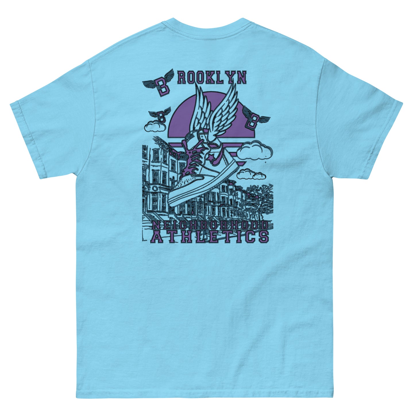 B-WING - NEIGHBORHOOD ATHLETICS CLASSIC TEE (PURPLE/BLACK)