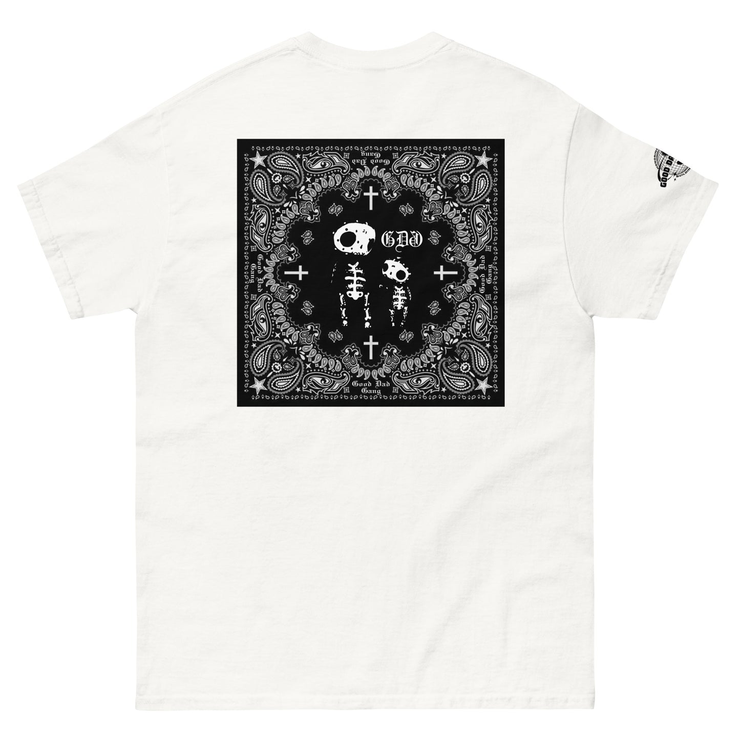 GOOD DAD GANG BANDANA MENs CLASSIC TEE (BLACK)