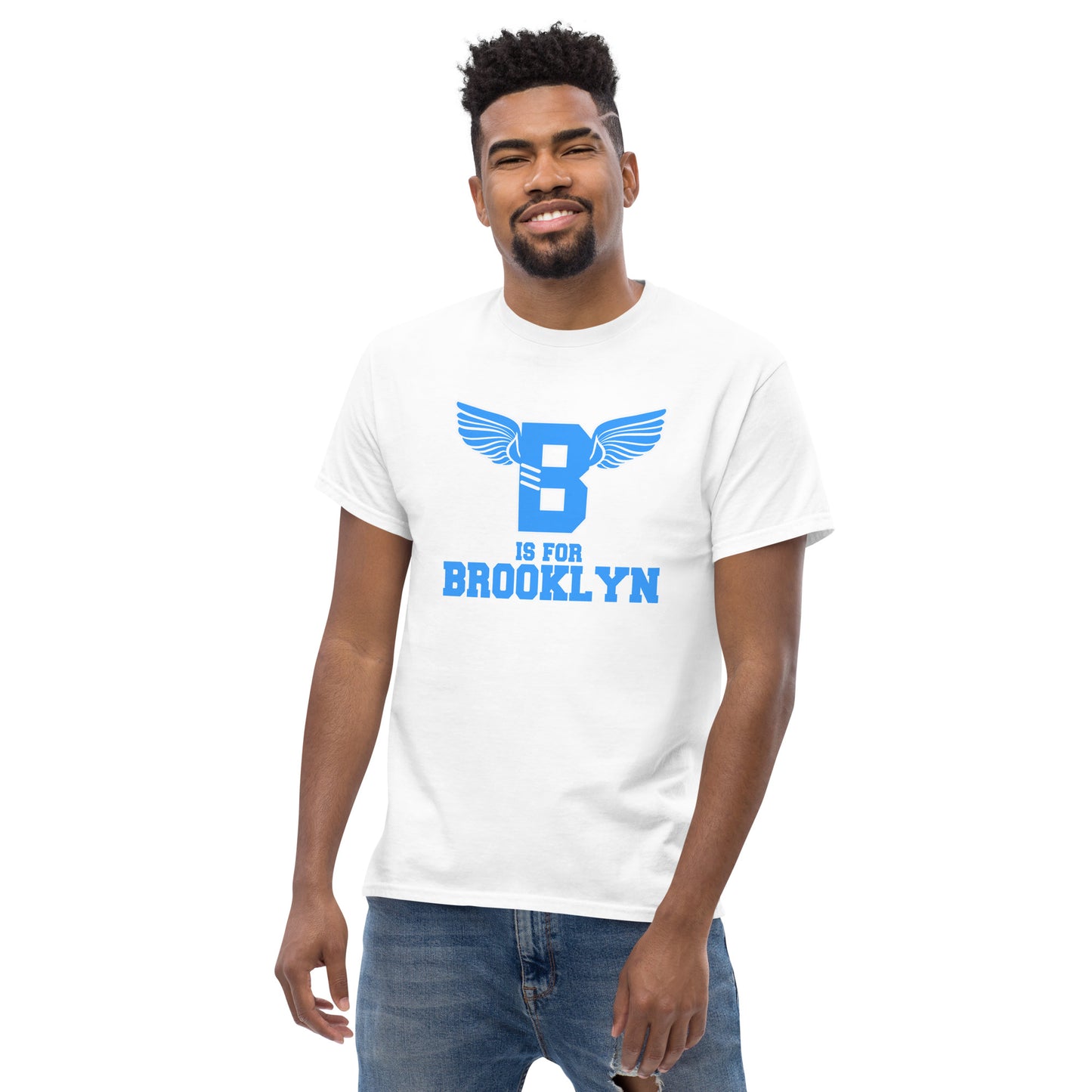 "B" IS FOR BROOKLYN - B-WING CLASSIC TEE (VIVID BLUE)