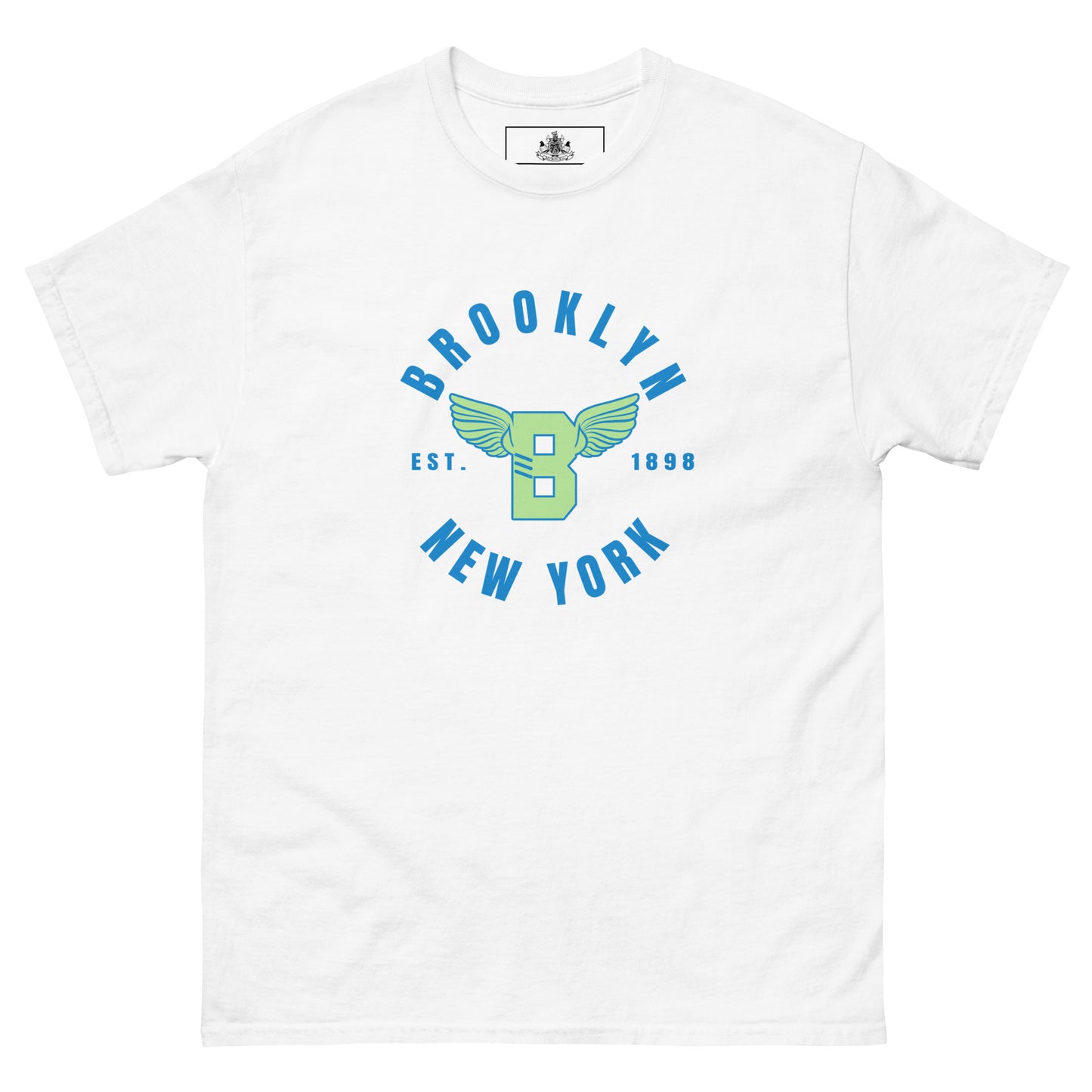 B-WING - BKNY EST. 1898 MENS CLASSIC TEE (MINT & BLUE)