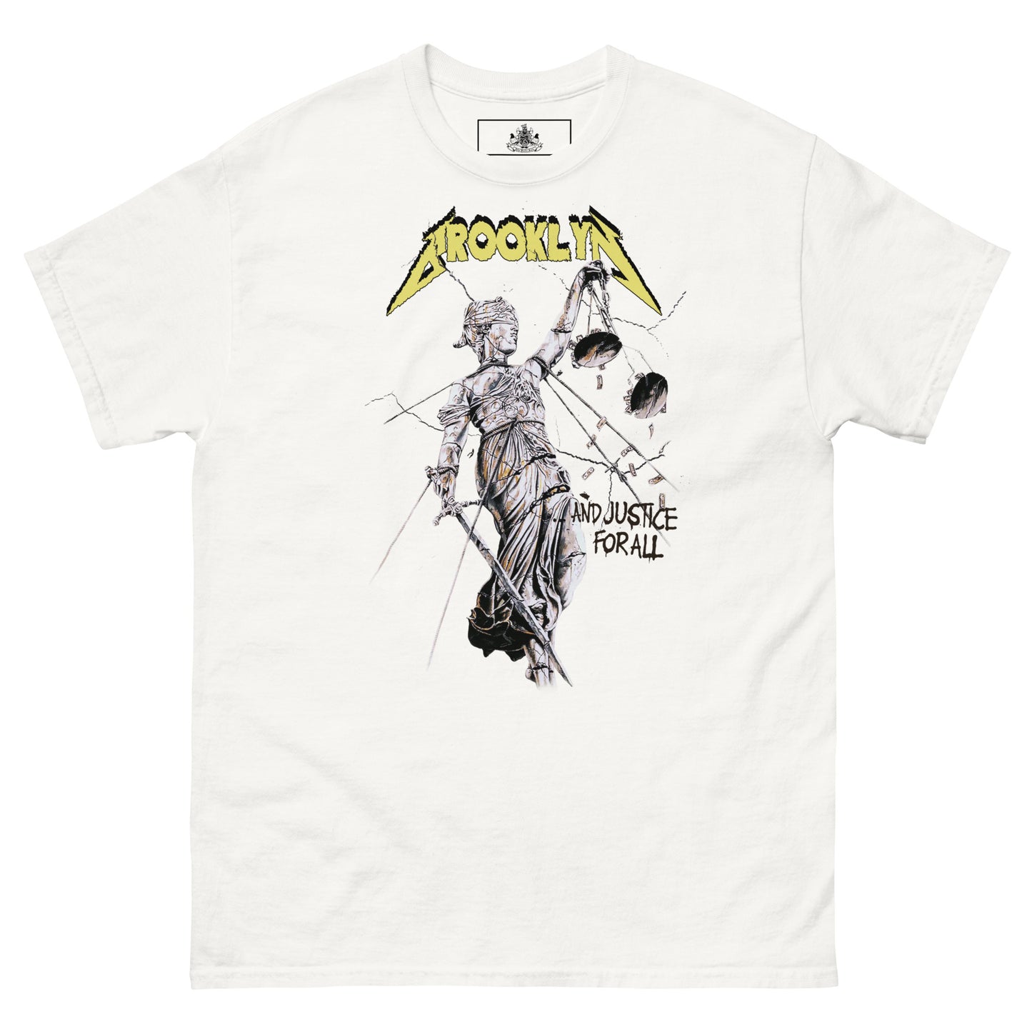 BK ROX - AND JUSTICE FOR ALL MENS CLASSIC TEE