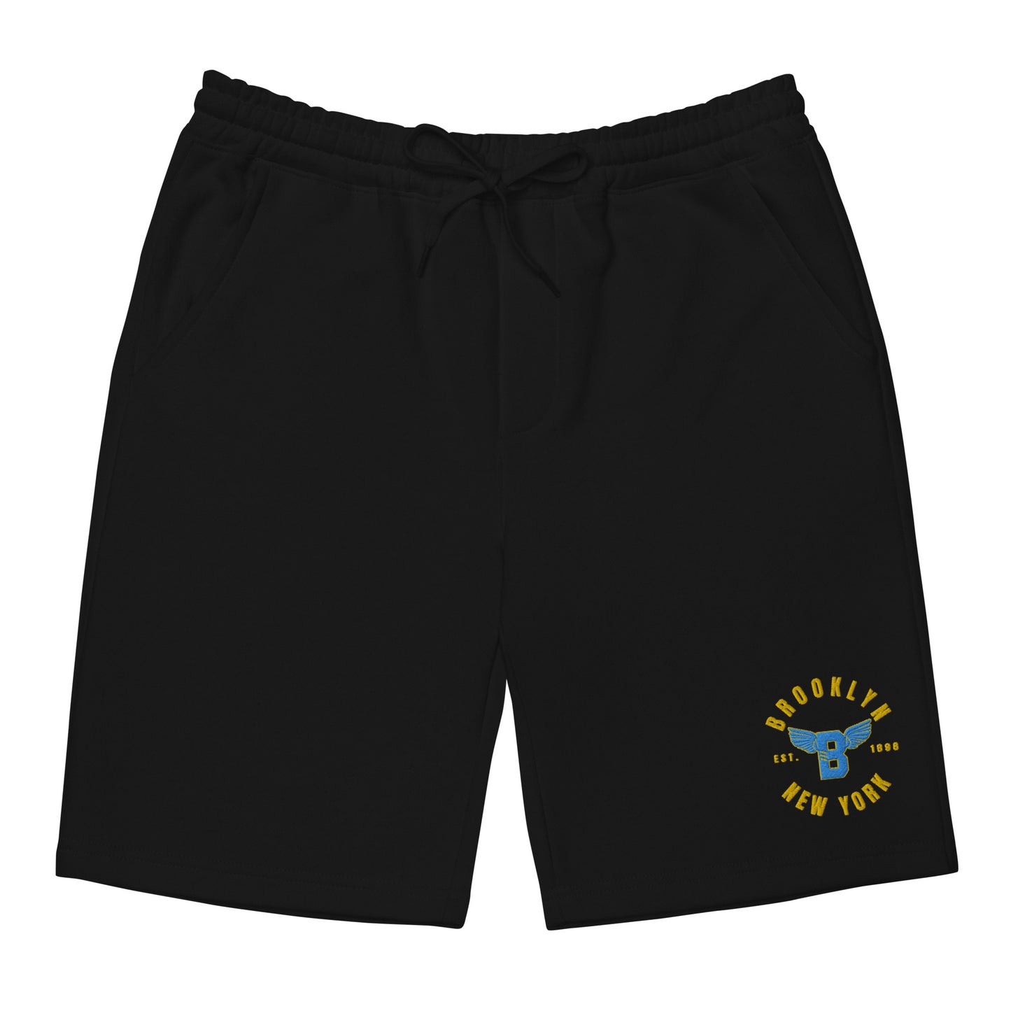 B-WING - BKNY EST. 1898 FLEECE SHORTS (VIVID BLUE/GOLD STITCH)