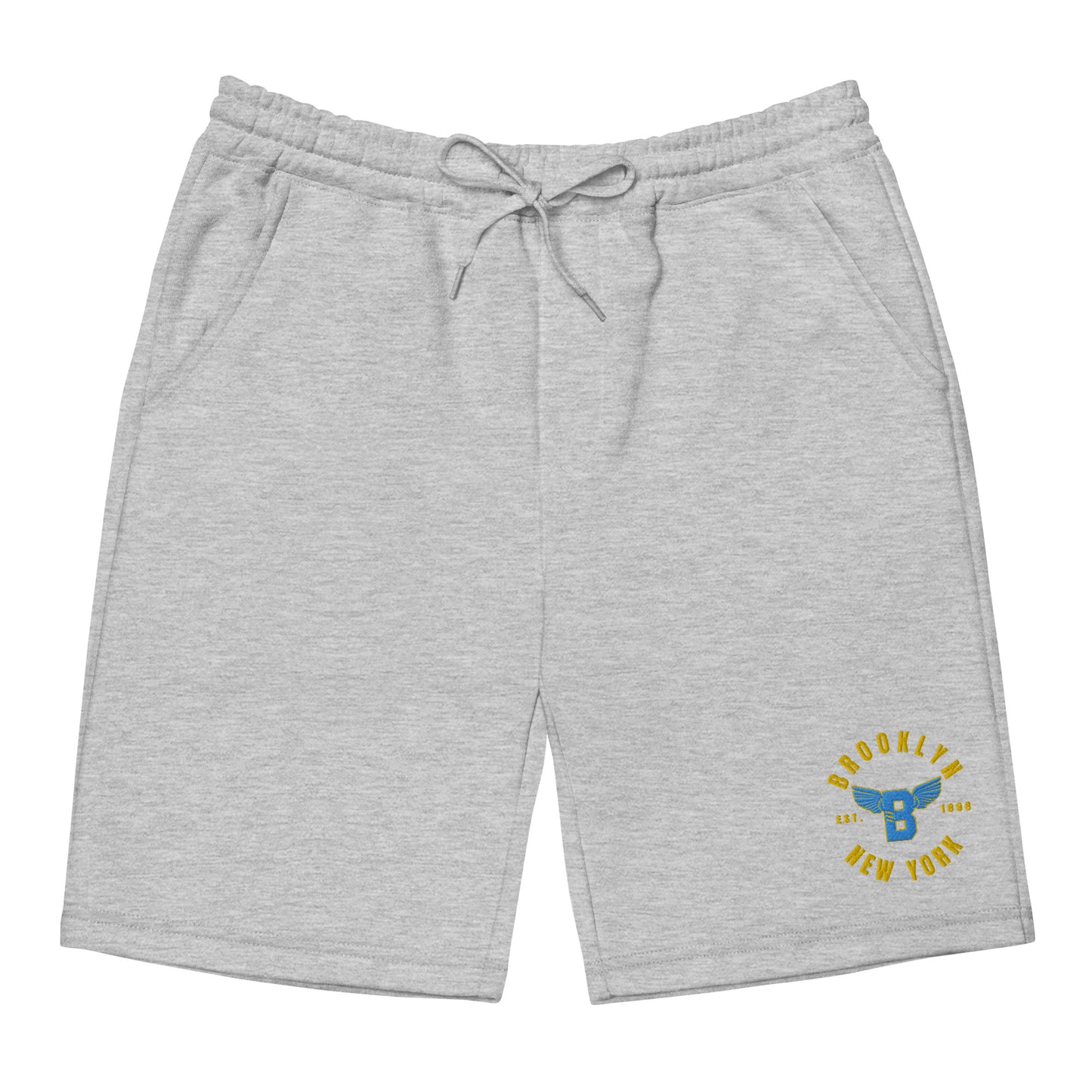 B-WING - BKNY EST. 1898 FLEECE SHORTS (VIVID BLUE/GOLD STITCH)