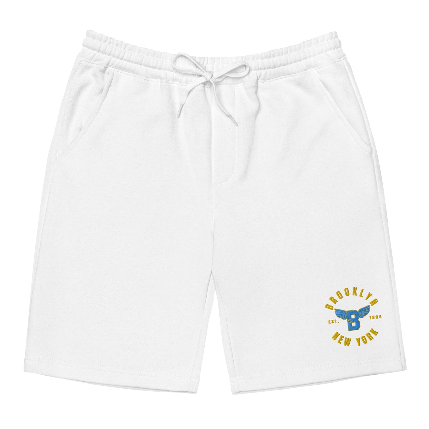 B-WING - BKNY EST. 1898 FLEECE SHORTS (VIVID BLUE/GOLD STITCH)