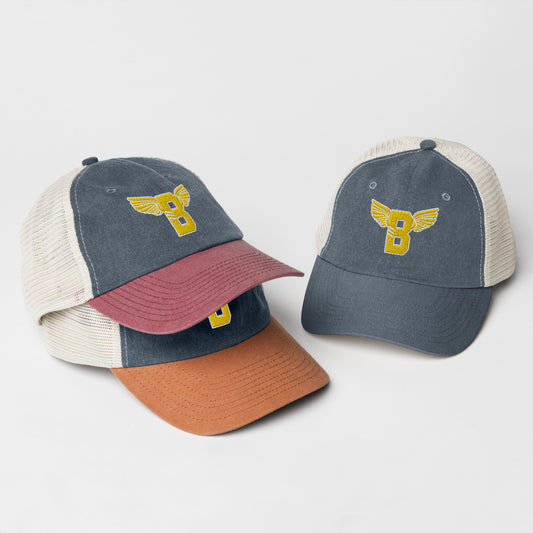 "B" IS FOR BROOKLYN - B-WING MESH DAD HAT (GOLD STITCH)