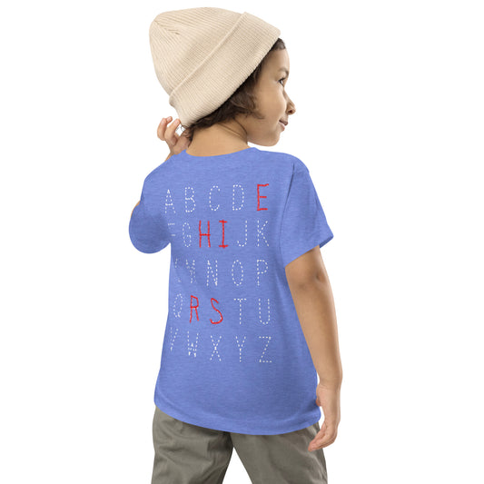 ABC's TRACING TODDLER TEE (WHITE)