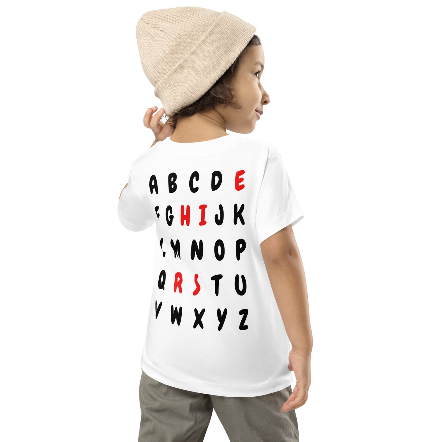 ABC's TODDLER TEE (BLACK)