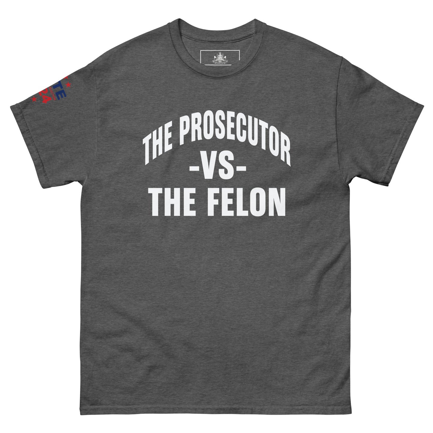 MALA: THE PROSECUTOR VS THE FELON UNISEX TEE (WHITE)